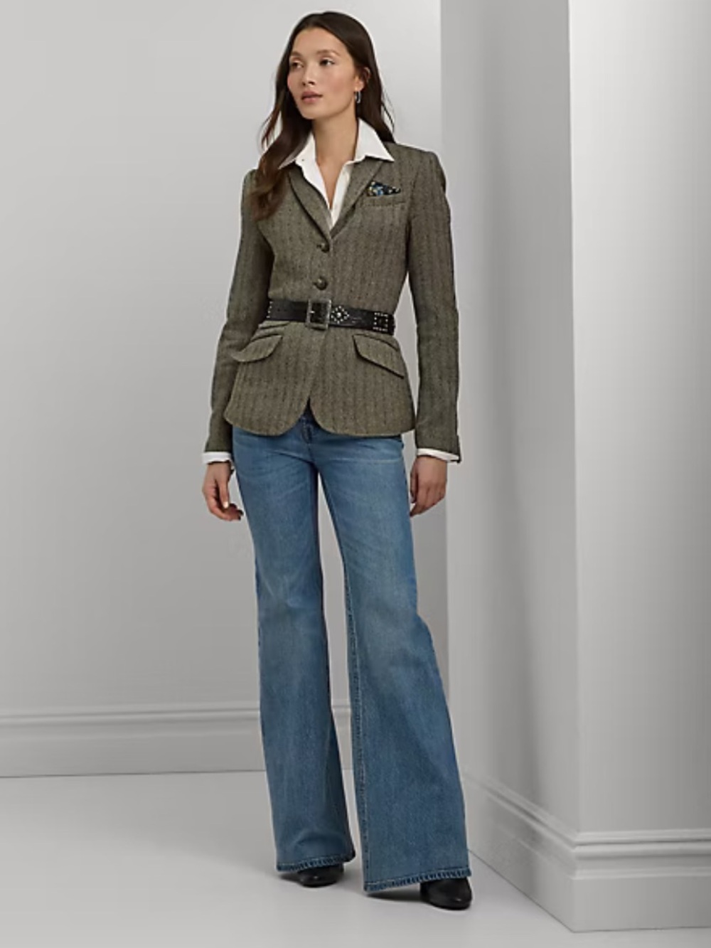 Ralph Lauren Herringbone Tweed Blazer - Picture 4 of 7